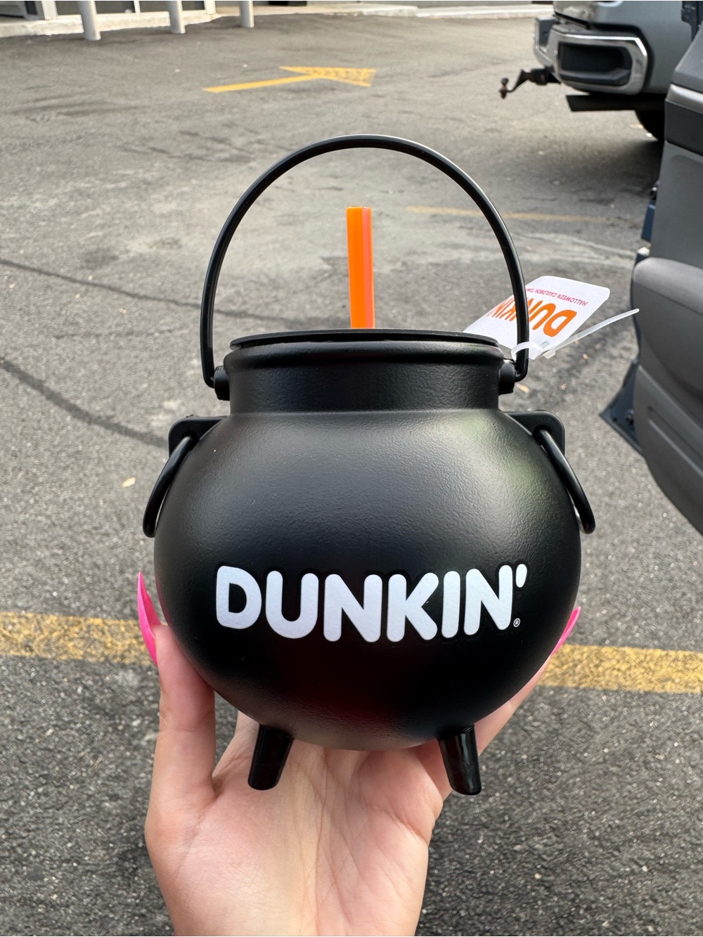 Salem runs on Dunkin cauldron cup